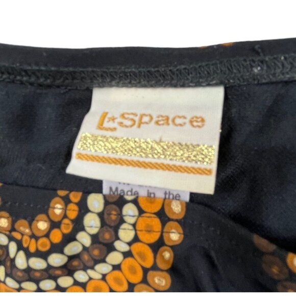 L*SPACE Geometric Print 2 Piece Bikini Swimsuit Boho Retro 70s Look Size Small - Picture 3 of 14